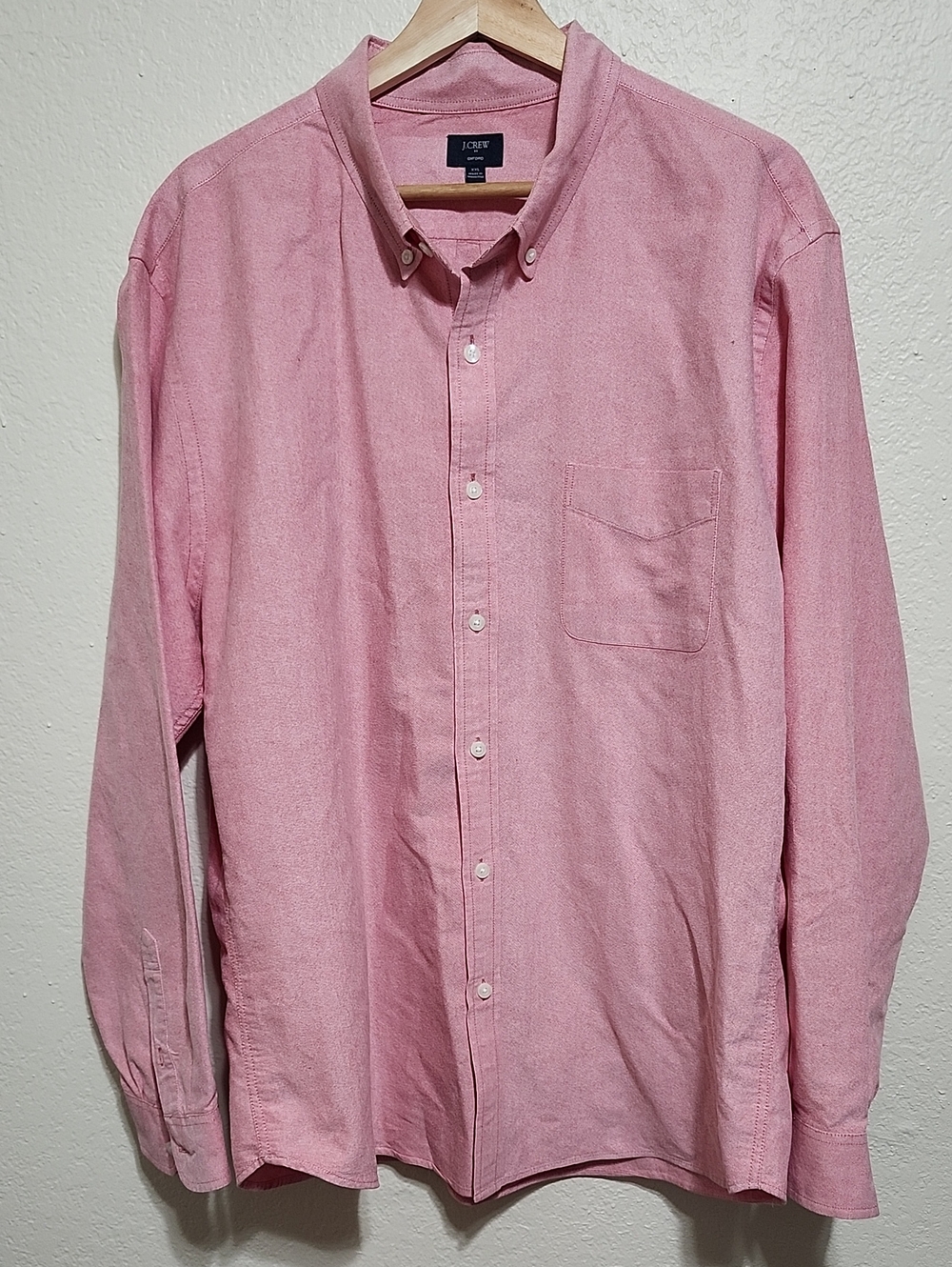 J. Crew Men's Light Pink Button-Down Oxford Shirt